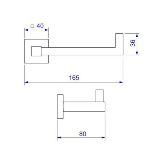 Papeleira Cromado Quadratta Deca - Imagem principal - 842613ce-3066-4103-bfc8-f06fc85f3577