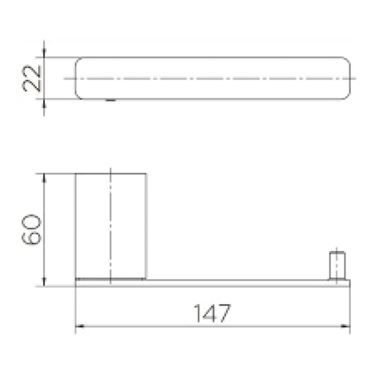 Papeleira Flat Cromada Docol - Imagem principal - 412b0081-c001-4fca-9cd0-ee725b048fbb