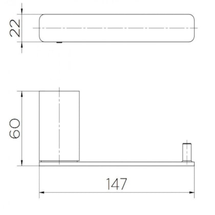 Papeleira Flat Docol Níquel Escovado