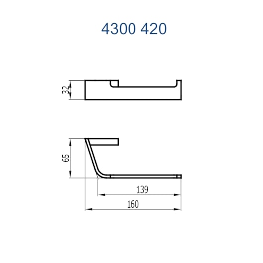 Papeleira Sem Cobertura Essence 420 Champanhe Fani - Imagem principal - 5fe8fd09-fccb-4b35-a1df-fb0550f158ea