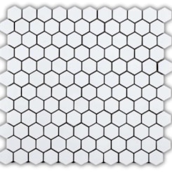 Pastilha de Porcelana Hexagonal Atlas M-6249 Ártico 4,79x4,79cm