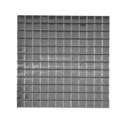Pastilha Junta Padrão Prata Polida Mozaik 2x2cm