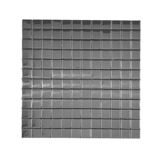 Pastilha Junta Padrão Prata Polida Mozaik 2x2cm - Imagem principal - 34b63721-8e9e-4672-bebf-39088bf7cde1