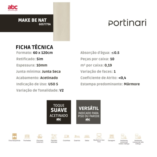 Pastilha Portinari Make Be Natural Pei 4 5x40cm Bold - Imagem principal - accb4c20-f250-4959-b951-1078436d1ea4