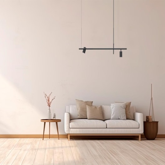 Pendente Barão Mr16 3x Preto Fosco Taschibra - Imagem principal - 34086db7-bbed-415f-b8ee-f9cce43f965c