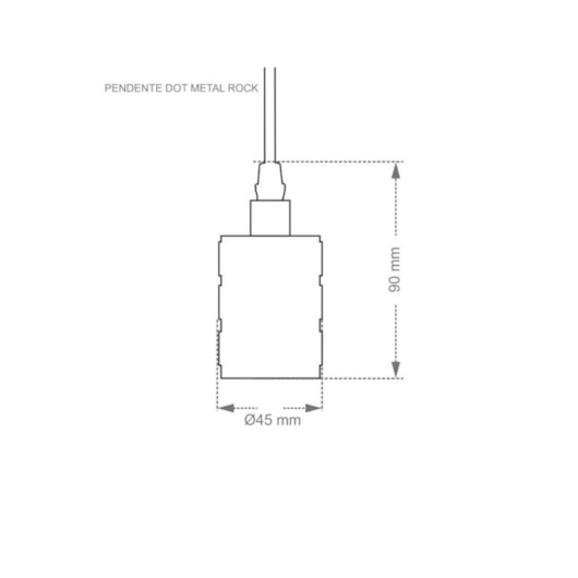 Pendente Dot Metal Rock Preto Perolado Taschibra - Imagem principal - 11739189-9b7f-4a89-a2aa-8e8e53209efa