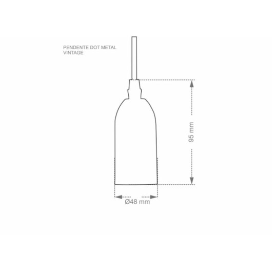 Pendente Dot Metal Vintage Amadeirado Taschibra - Imagem principal - f879a4da-6f83-4eb0-8f6e-269a15c13454