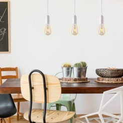 Pendente Dot Metal Vintage Branco Taschibra