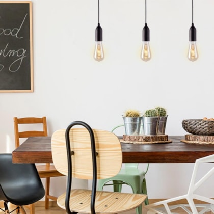 Pendente Dot Metal Vintage Preto Taschibra