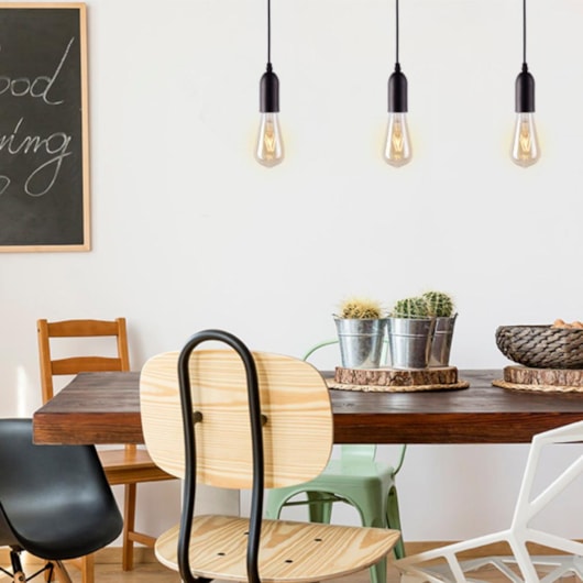 Pendente Dot Metal Vintage Preto Taschibra - Imagem principal - 1870db4e-48a1-4050-9292-aeff9eab4fcc