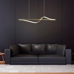Pendente Led Coaster 20W 3000K Ouro Taschibra