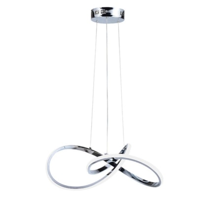 Pendente Led Tóquio 3000K 30W Cromado Taschibra