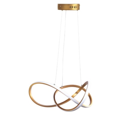 Pendente Led Tóquio 3000K 30W Ouro Fosco Taschibra