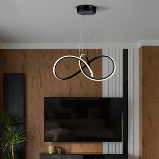 Pendente Led Tóquio 3000K 30W Preto Taschibra - Imagem principal - 1351c83c-9660-4a27-a498-fe890429f3ef