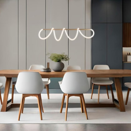 Pendente Led Zurique 3000K 40W Preto Taschibra