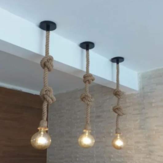 Pendente Rope 1xE27 Taschibra - Imagem principal - c42ae0e4-7e27-4d91-88c8-7d73549cdf48