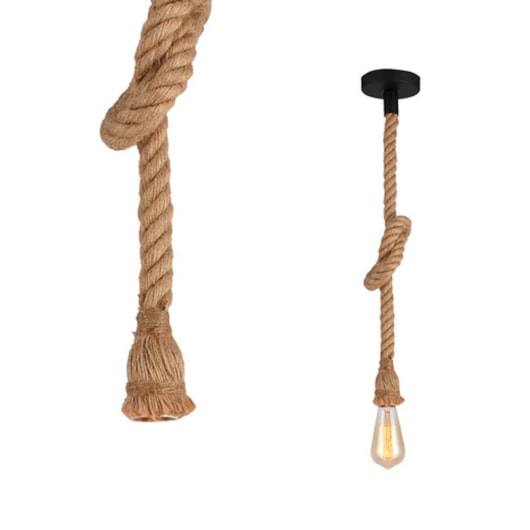 Pendente Rope 1xE27 Taschibra - Imagem principal - 4403e888-c6fa-41ff-b839-9c41f1959767