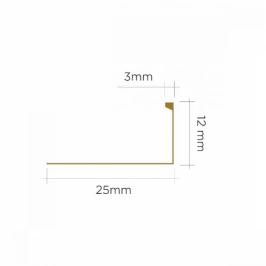 Perfil Black Matte Alumínio Ravena 3mmX12mm - Imagem principal - e8a3b863-234b-49a0-af06-035c1b062a1f