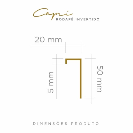 Perfil Capri Rodapé Invertido Blanc Matte Viscardi 5x2x0,5cm - Imagem principal - 0f5974dc-7e12-4bd3-a5ce-840d448bdf45