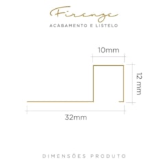 Perfil Firenze 357 Inox Golden Escovado Aço Inox 304 Piso Viscardi