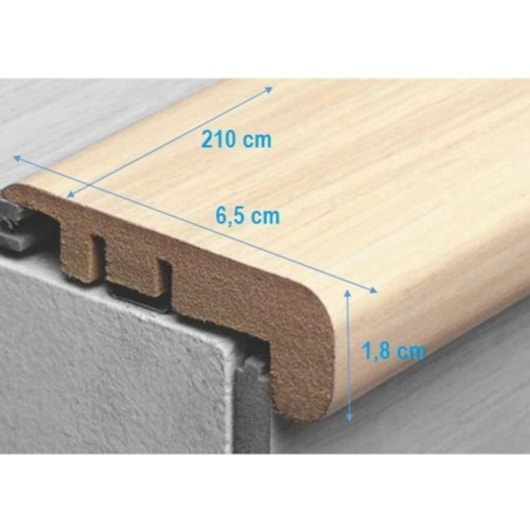 Perfil Frontal Riviera Durafloor 6,5x210cm - Imagem principal - b78731d6-a33b-4aba-a00d-ce07e55becec