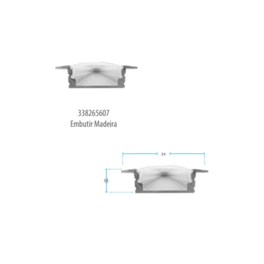 Perfil Risque de Embutir Branco Fosco Avant - Imagem principal - f11cd73d-ea69-4419-857c-8cafe24f0503