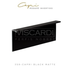 Perfil Viscardi Capri Rodapé Invertido Back Matte 359 Barra Com 3m