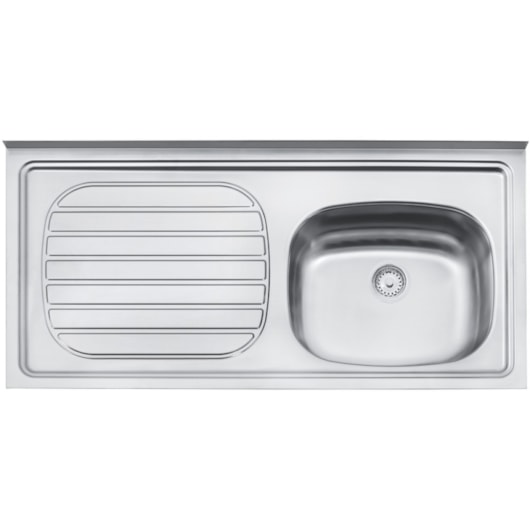 Pia De Inox Standard 100x50cm Com Válvula 3.1/2' 93422/507 - Imagem principal - 875379de-ae86-4c2f-ba96-442cb50bf9c4