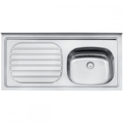 Pia De Inox Standard 100x50cm Com Válvula 3.1/2' 93422/507