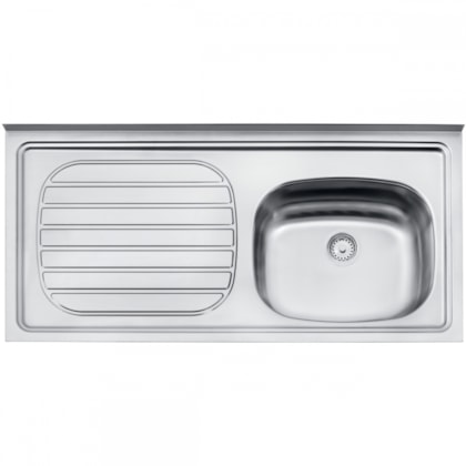 Pia De Inox Standard 100x50cm Com Válvula 3.1/2' 93422/507