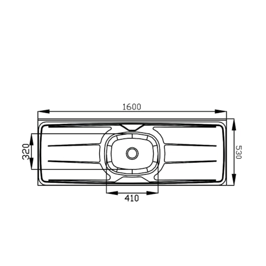 Pia Plus 30 Com Válvula Ghelplus 160x53cm - Imagem principal - 23eebcf2-c1af-4db8-bc3b-1244c57d78ee