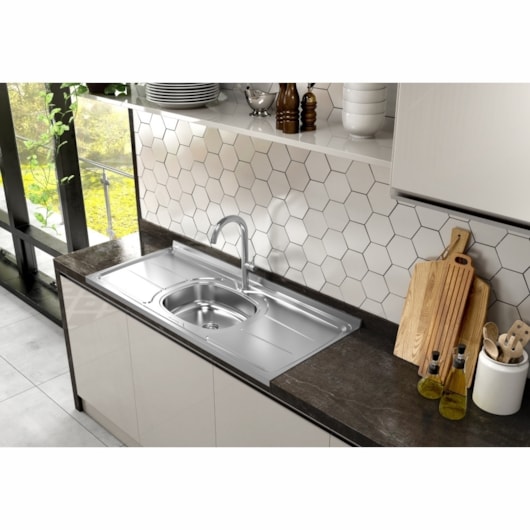 Pia Plus 30 Com Válvula Ghelplus 160x53cm - Imagem principal - f8cdd032-c242-417e-be95-b6a648f670d6