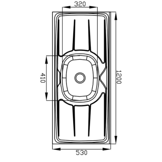 Pia Plus30 01 Cuba N4 Concreto Aerado GhelPlus 1200X530X110Mm - Imagem principal - e9e17b7c-2260-41cc-80ae-4df18c061e8e