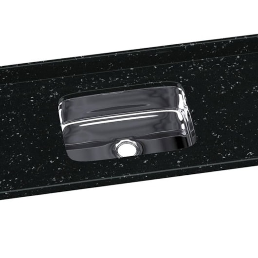 Pia Sintética Com Cuba Inox 120x55cm 562208 Preto Rorato - Imagem principal - 5cc07f17-b3cb-4a2e-9e9f-19ee12cc7454