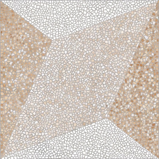 Piso Cerâmico 60x60cm Bold Geometric Mosaic Beige Granilhado Pei4 Embramaco - Imagem principal - b9b3c1e1-10d7-4ddc-bdd8-4d2fbde71ac4