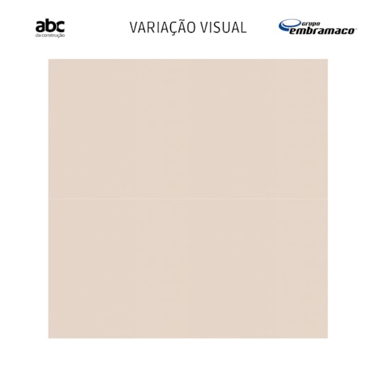 Piso Cerâmico Embramaco Almond Bege Brilhante 60x60cm Retificado  - Imagem principal - a7954187-8abc-4462-bc79-2a5514859424