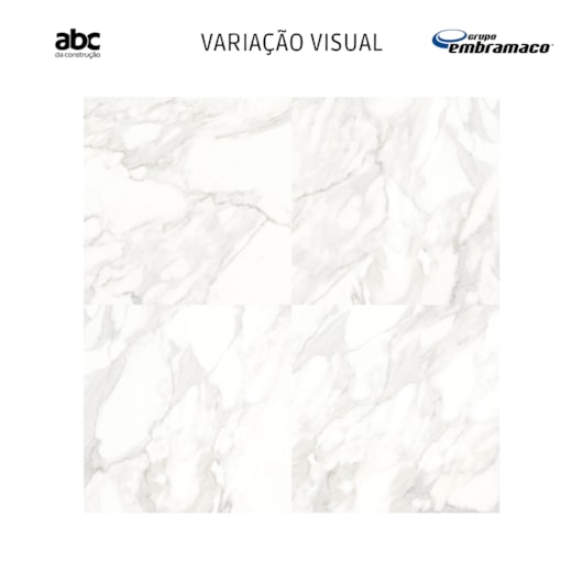 Piso Cerâmico Embramaco Calacata Beige Brilhante 60x60cm Mármore Retificado - Imagem principal - f2fe0ef2-05ab-40af-87e6-7ff2b3190e69
