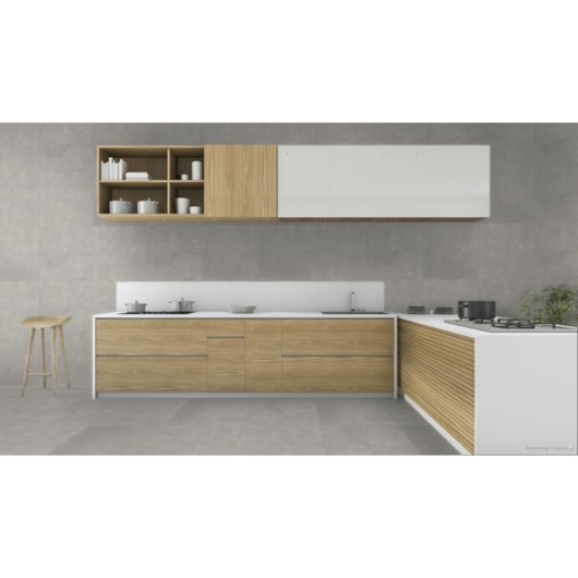 Piso Cerâmico Embramaco Nevada Mate Acetinado 60X60 Retificado - Imagem principal - 5e6c0741-096e-46db-b035-ddb16824c2f4