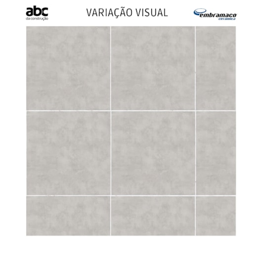 Piso Cerâmico Embramaco Nevada Mate Plus 76x76cm Retificado - Imagem principal - 1412ff68-8b32-4d48-a679-046d2454d6f9