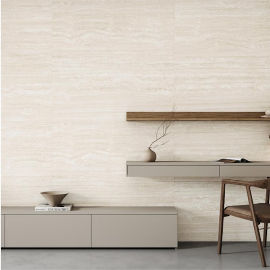 Piso Cerâmico Embramaco Supra Travertino Navona RT64520 Acetinado 64x123cm Retificado - Imagem principal - 47994026-cc3b-472d-a8a7-6a61c2fd8f7e