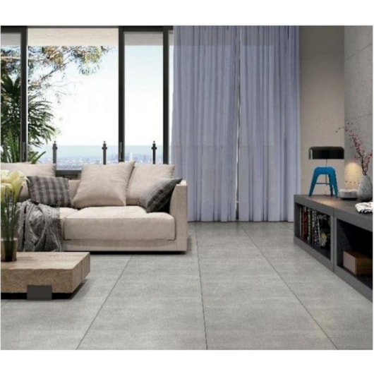 Piso Cerâmico Fioranno Asphalt Plus Acetinado 61x61cm Retificado  - Imagem principal - 3dbd61a1-0134-4d04-aed1-3c2c313c1260