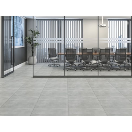 Piso Cerâmico Fioranno Asphalt Plus Acetinado 61x61cm Retificado  - Imagem principal - ea0af63a-7488-48f0-a13f-7d22ec6b9a7c