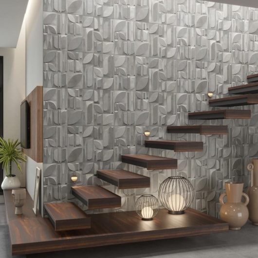 Piso Cerâmico Marmocerâmica Boreal Gray Acetinado 39x75cm Retificado - Imagem principal - 90d60bce-5d76-47ab-8972-943dc205efd3