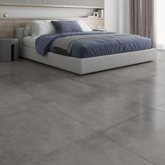 Piso Ceramico Marmocerâmica Concret Gray Acetinado 75,5x75,5cm Retificado - Imagem principal - f406a5c1-5e57-42bc-8e2c-2eea06283234