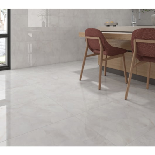 Piso Ceramico Marmocerâmica Marmo Gran Onix Bianco Polido 56x113cm Retificado - Imagem principal - adf397b8-d8ed-4546-801f-c2fda4ac4e64