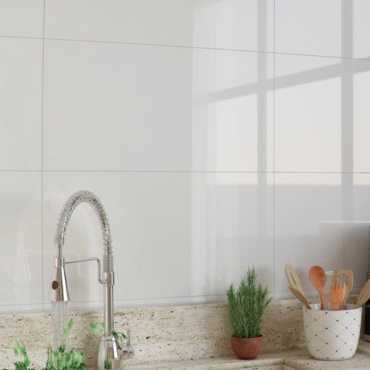 Piso Ceramico Marmocerâmica Nanoglass White Polido 38x74,5cm Retificado - Imagem principal - 3de76914-0586-40bf-9e27-e724d93d067d