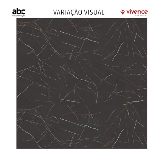 Piso Ceramico Marmocerâmica Nero Imperador Polido 90,5x90,5cm Retificado - Imagem principal - dcf759e2-abdb-4836-8b89-d5b9d85cb4a5