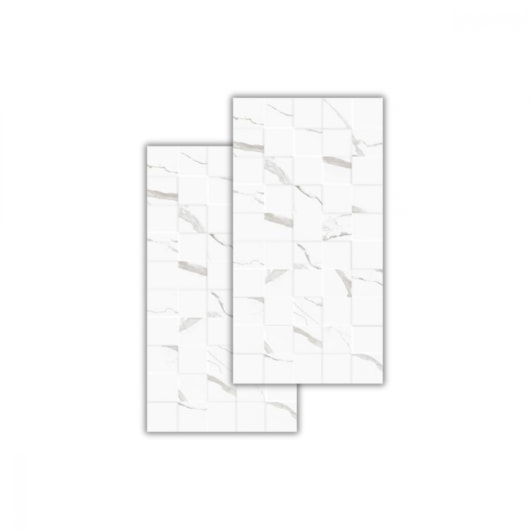 Piso Ceramico Marmocerâmica Square Mont Blanc Acetinado 39x75,5cm Retificado - Imagem principal - 83f077a2-a045-4279-af27-845a2327f3a6