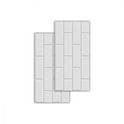 Piso Ceramico Marmocerâmica York Branco Acetinado 39x75,5cm Retificado