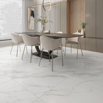 Piso Cerâmico Opus Mármore Mate 81x81cm Retificado